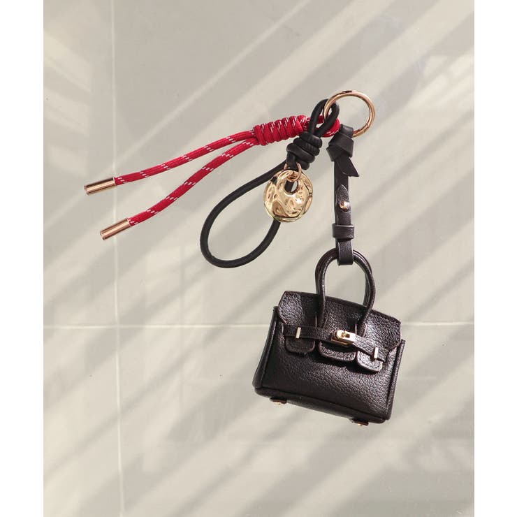 ブラック | 【プレゼント/コンパクト/マルチウェイ】ミニバッグチャーム | TRYSIL