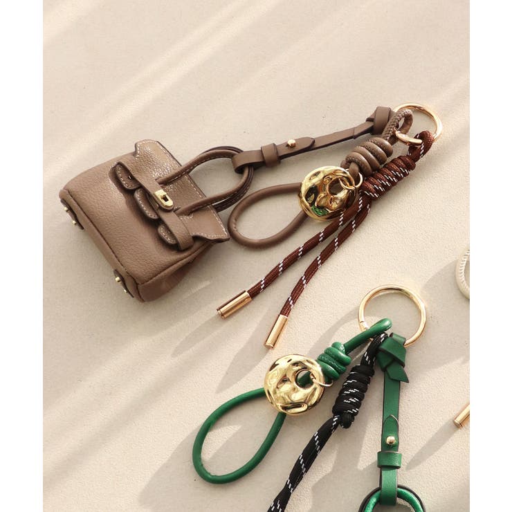 グレージュ | 【プレゼント/コンパクト/マルチウェイ】ミニバッグチャーム | TRYSIL