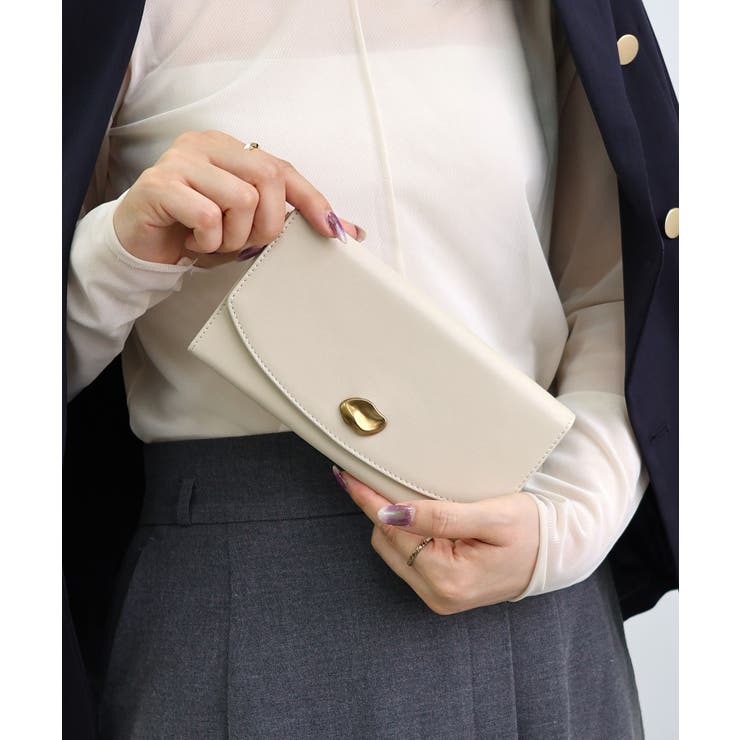 【本革/収納力/プレゼント】CAMELLIA / 牛革ニュアンスパーツ長財布 | TRYSIL | 詳細画像2 
