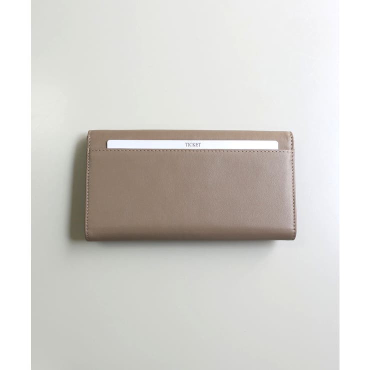 【本革/収納力/プレゼント】CAMELLIA / 牛革ニュアンスパーツ長財布 | TRYSIL | 詳細画像6 