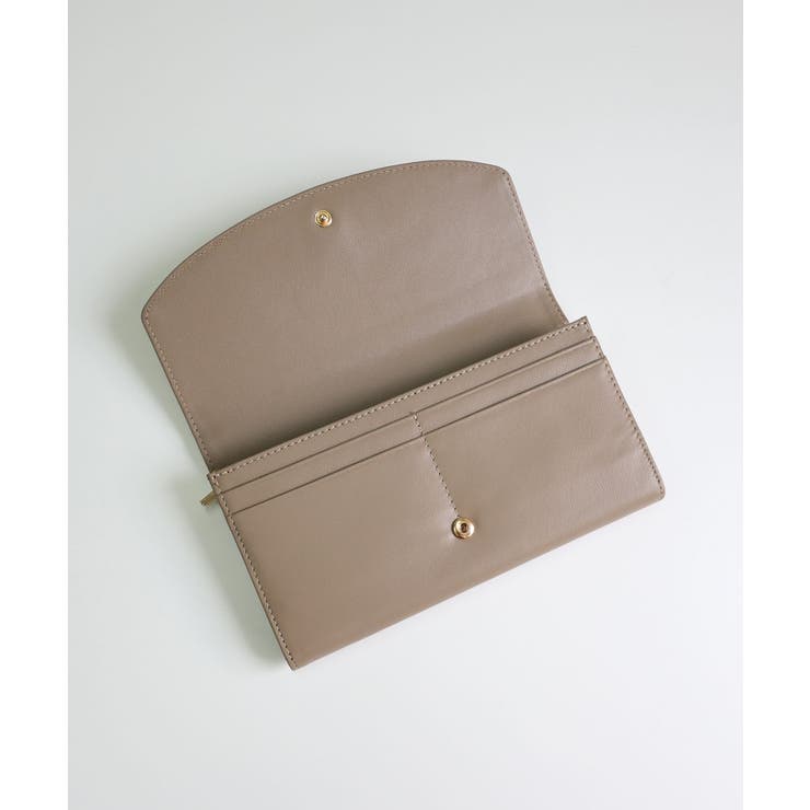 【本革/収納力/プレゼント】CAMELLIA / 牛革ニュアンスパーツ長財布 | TRYSIL | 詳細画像9 