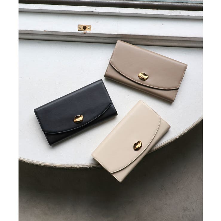 【本革/収納力/プレゼント】CAMELLIA / 牛革ニュアンスパーツ長財布 | TRYSIL | 詳細画像3 