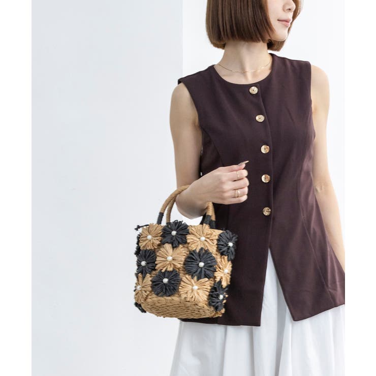 フラワーモチーフトートバッグ | TRYSIL | 詳細画像3 