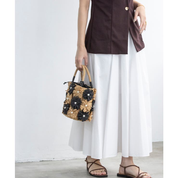 フラワーモチーフトートバッグ | TRYSIL | 詳細画像4 