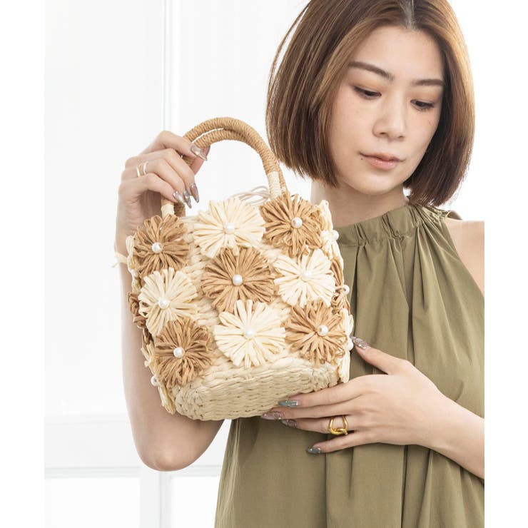 フラワーモチーフトートバッグ | TRYSIL | 詳細画像7 