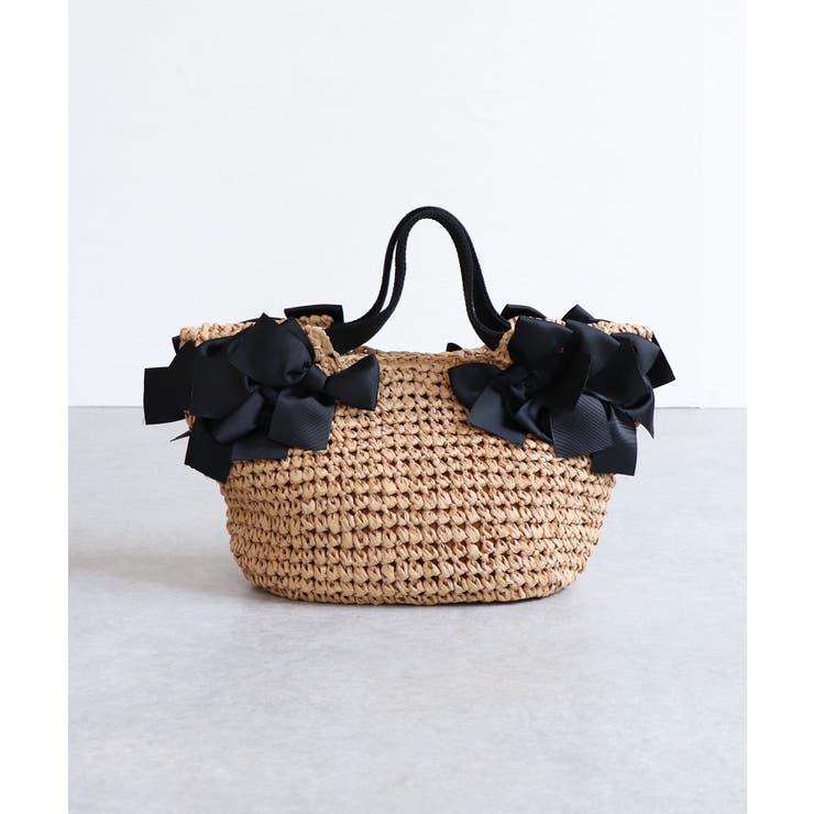 【デイリー/カゴバッグ/ミディアムサイズ】サイドリボンペーパートートバッグ | TRYSIL | 詳細画像18 