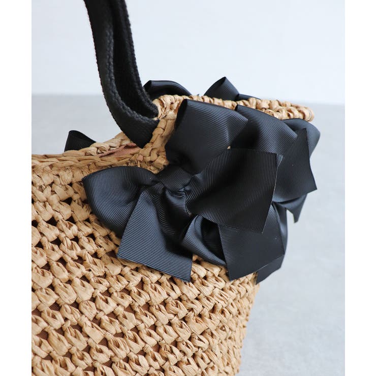 【デイリー/カゴバッグ/ミディアムサイズ】サイドリボンペーパートートバッグ | TRYSIL | 詳細画像20 