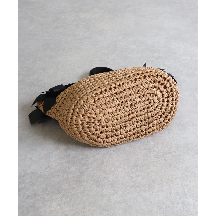 【デイリー/カゴバッグ/ミディアムサイズ】サイドリボンペーパートートバッグ | TRYSIL | 詳細画像22 