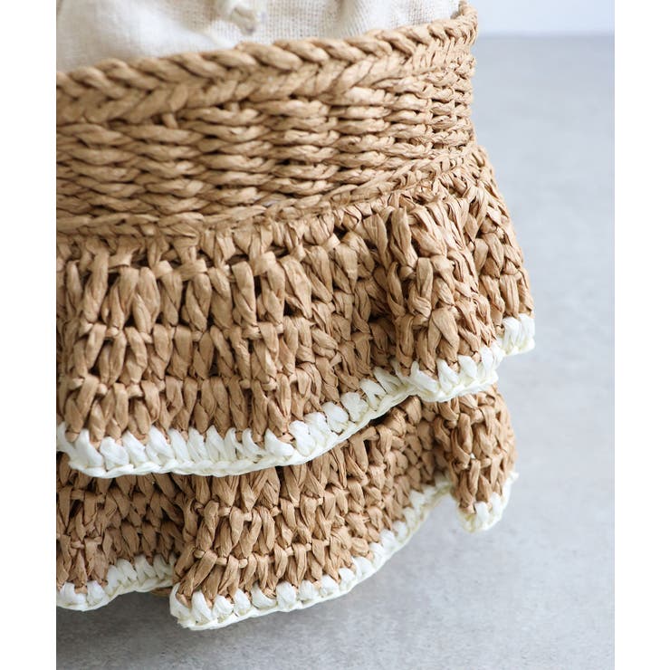 【デイリー/カゴバッグ/コンパクト】フリル2wayかごバッグ | TRYSIL | 詳細画像16 