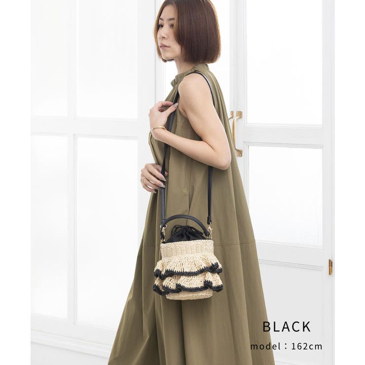 【デイリー/カゴバッグ/コンパクト】フリル2wayかごバッグ | TRYSIL | 詳細画像3 