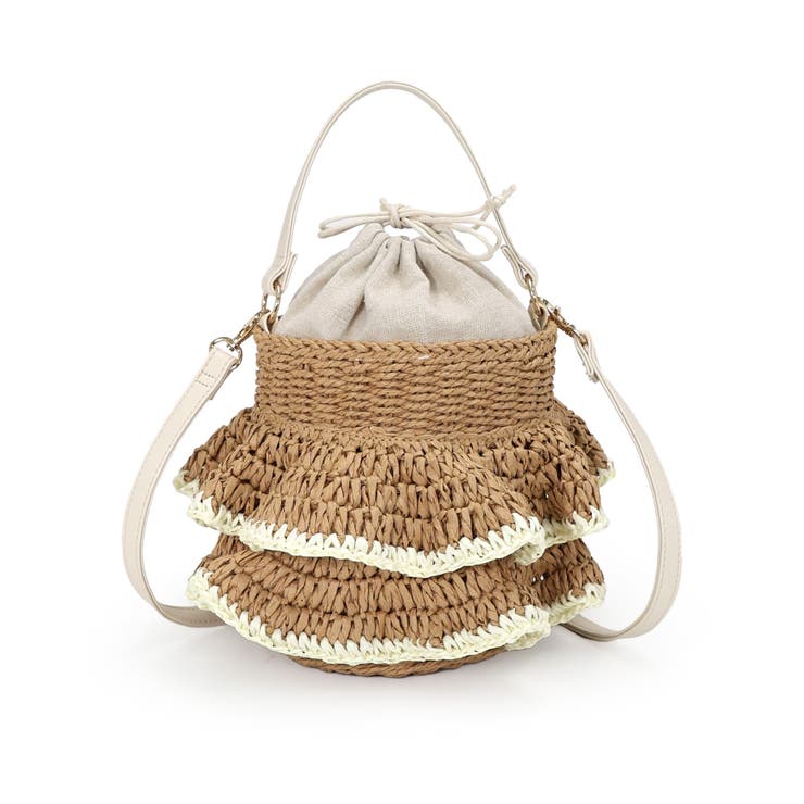 【デイリー/カゴバッグ/コンパクト】フリル2wayかごバッグ | TRYSIL | 詳細画像20 