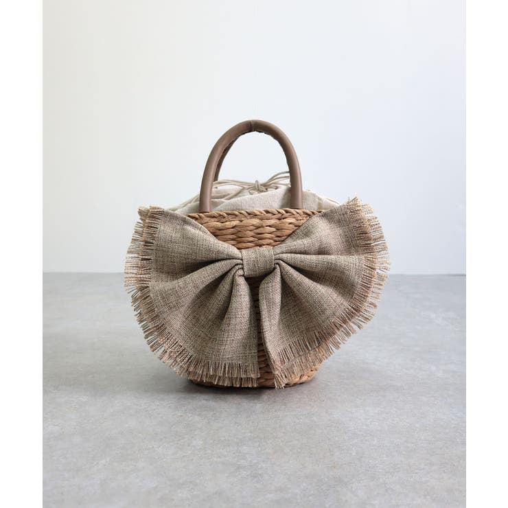 【デイリー/カゴバッグ/ミディアムサイズ】リボンかごバッグ | TRYSIL | 詳細画像23 