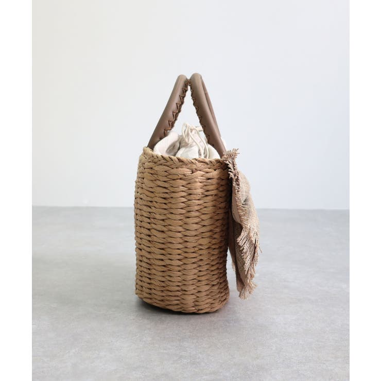 【デイリー/カゴバッグ/ミディアムサイズ】リボンかごバッグ | TRYSIL | 詳細画像28 