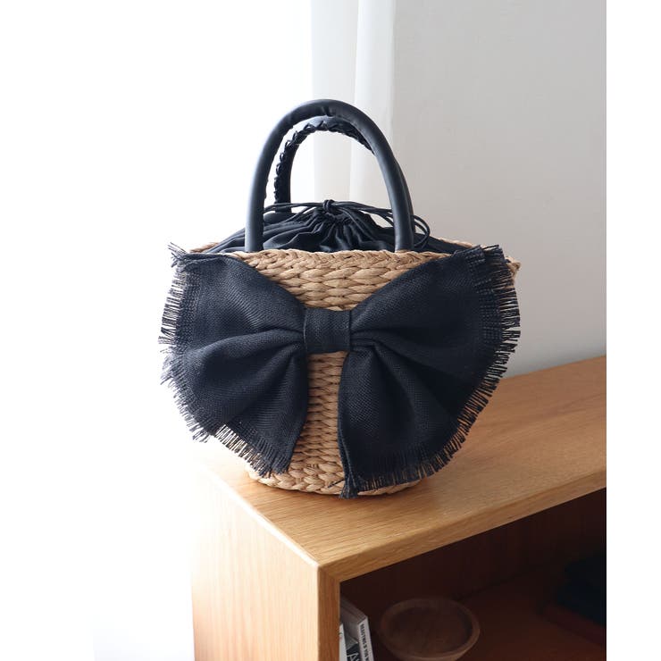 【デイリー/カゴバッグ/ミディアムサイズ】リボンかごバッグ | TRYSIL | 詳細画像7 