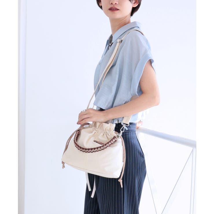 【ミディアムサイズ レジャー オールシーズン】パラコードハンドル2way巾着バッ… | TRYSIL | 詳細画像2 