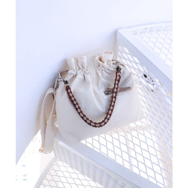 【ミディアムサイズ レジャー オールシーズン】パラコードハンドル2way巾着バッ… | TRYSIL | 詳細画像5 