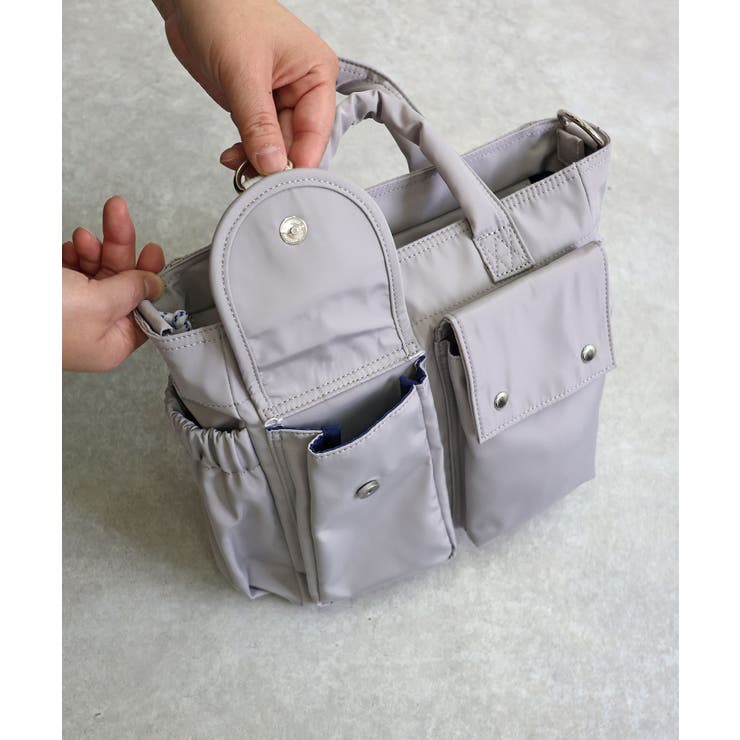 【2way/デイリー/オールシーズン】マルチポケット2wayトートバッグ | TRYSIL | 詳細画像16 