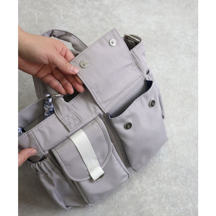 【2way/デイリー/オールシーズン】マルチポケット2wayトートバッグ | TRYSIL | 詳細画像17 