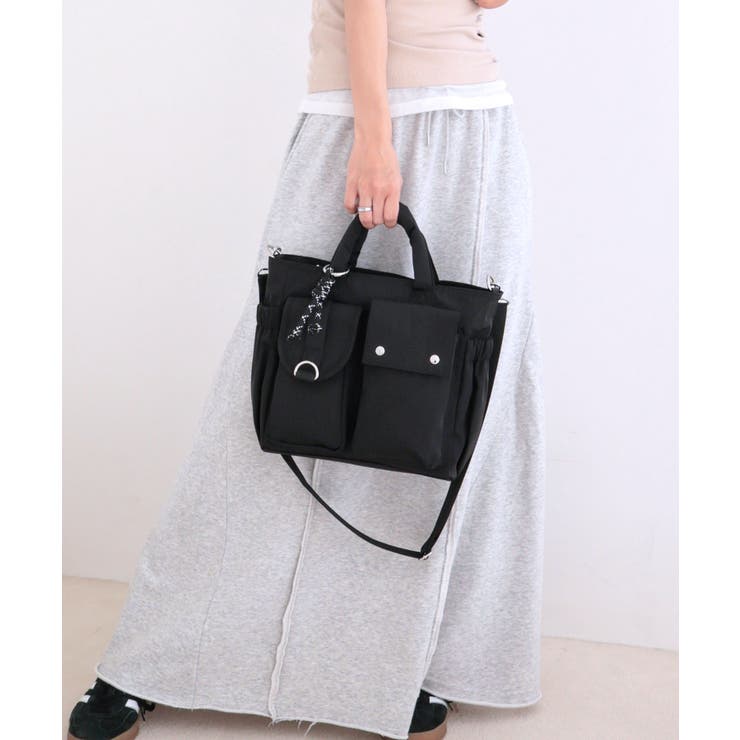 【2way/デイリー/オールシーズン】マルチポケット2wayトートバッグ | TRYSIL | 詳細画像7 