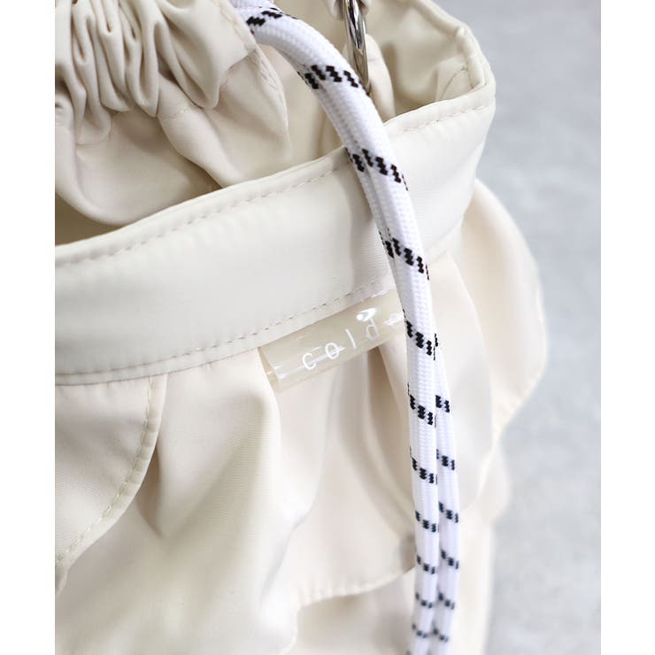 【2way/デイリー/オールシーズン】2wayフリル巾着バッグ | TRYSIL | 詳細画像17 