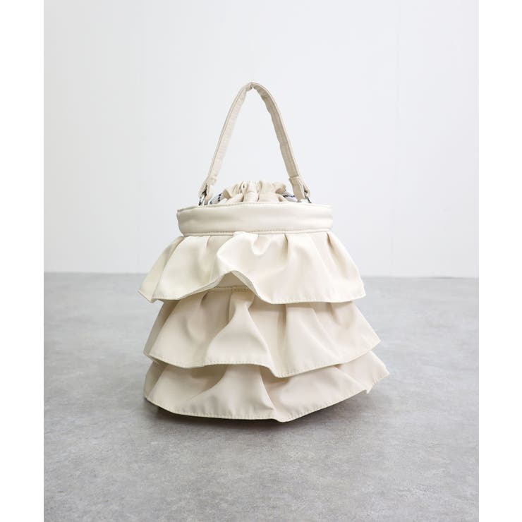 【2way/デイリー/オールシーズン】2wayフリル巾着バッグ | TRYSIL | 詳細画像20 