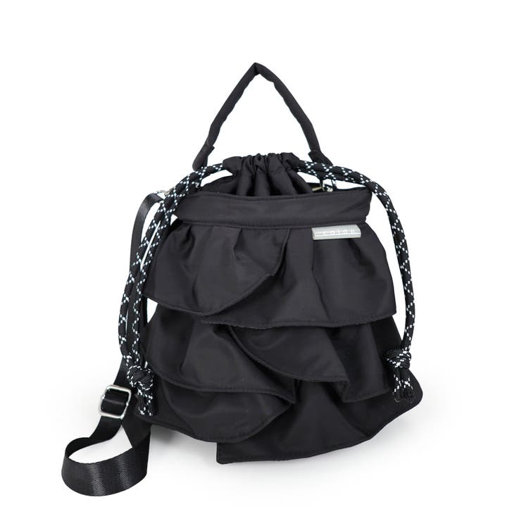 【2way/デイリー/オールシーズン】2wayフリル巾着バッグ | TRYSIL | 詳細画像22 