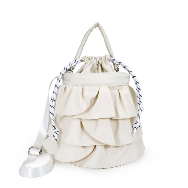 【2way/デイリー/オールシーズン】2wayフリル巾着バッグ | TRYSIL | 詳細画像24 