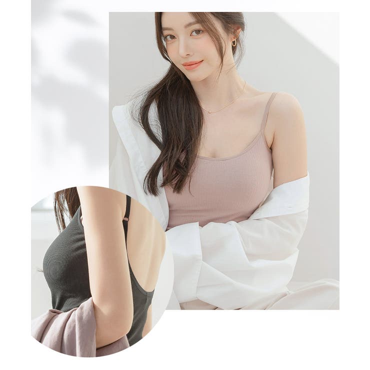 カップ付きバックオープンブラトップ《BRAmone Fashion Easy》 | tu-hacci  | 詳細画像15 