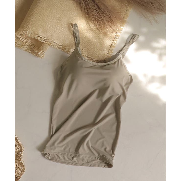 Uネック/グレージュ(ぴったり) | 着るだけで見た目＋２カップUP!? | tu-hacci 