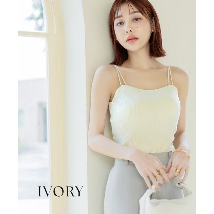 リブツインストラップブラトップ《BRAmone Fashion Glamorou… | tu-hacci  | 詳細画像17 