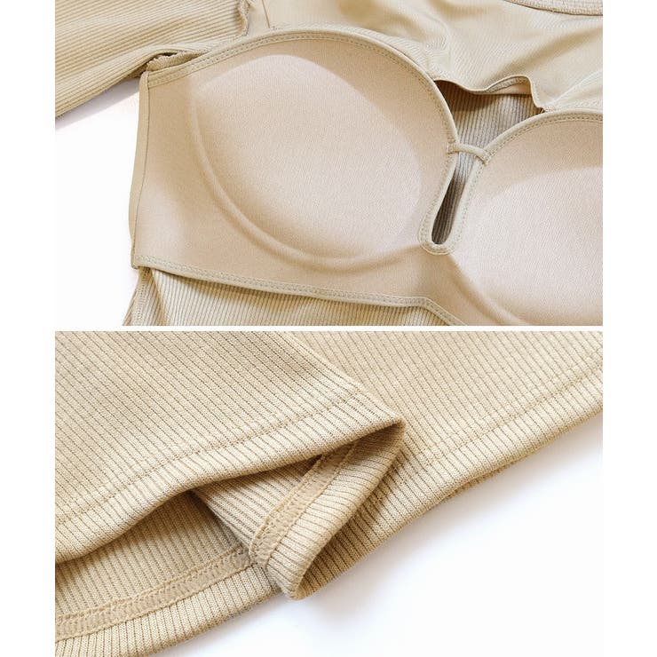 1.5倍盛りを叶えるリブ長袖ブラトップ 袖フレア 袖メロウ | tu-hacci  | 詳細画像21 