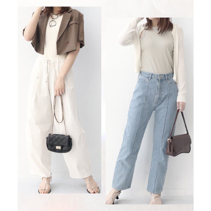 《楽盛りブラトップ》ブラモネ アメリカンスリーブリブタンクトップ | tu-hacci  | 詳細画像12 