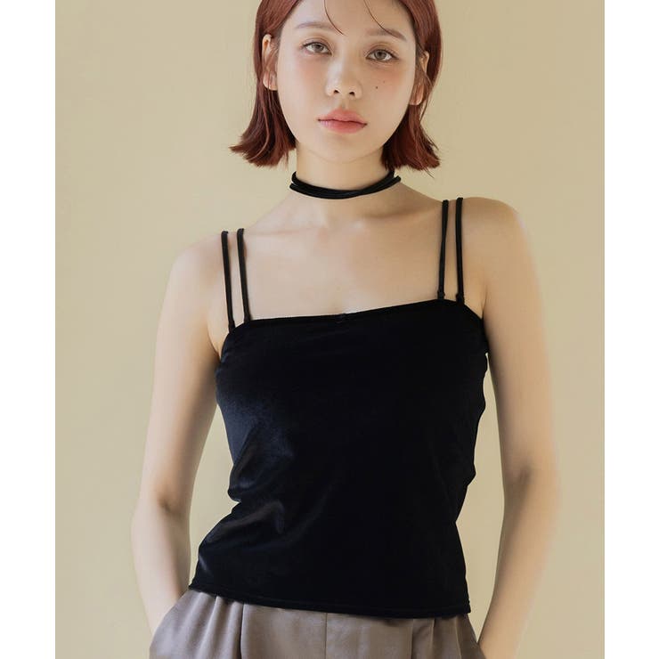 2WAYベロアモーニングルーティンブラトップブラトップ キャミソール レディース… | tu-hacci  | 詳細画像14 