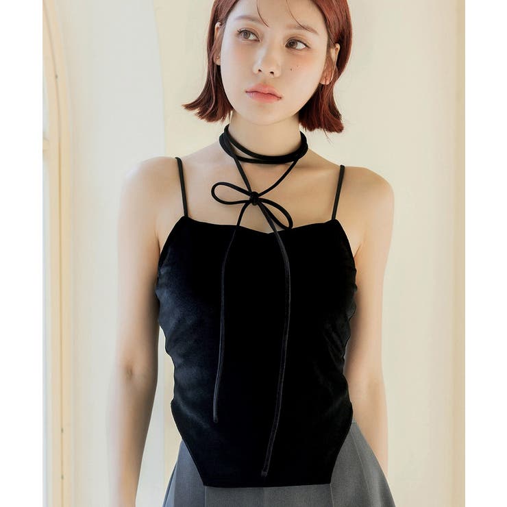 2WAYベロアモーニングルーティンブラトップブラトップ キャミソール レディース… | tu-hacci  | 詳細画像15 