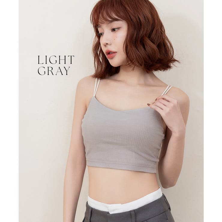リブクロップド丈3wayストラップ《BRAmone Basic Natural》 | tu-hacci  | 詳細画像22 
