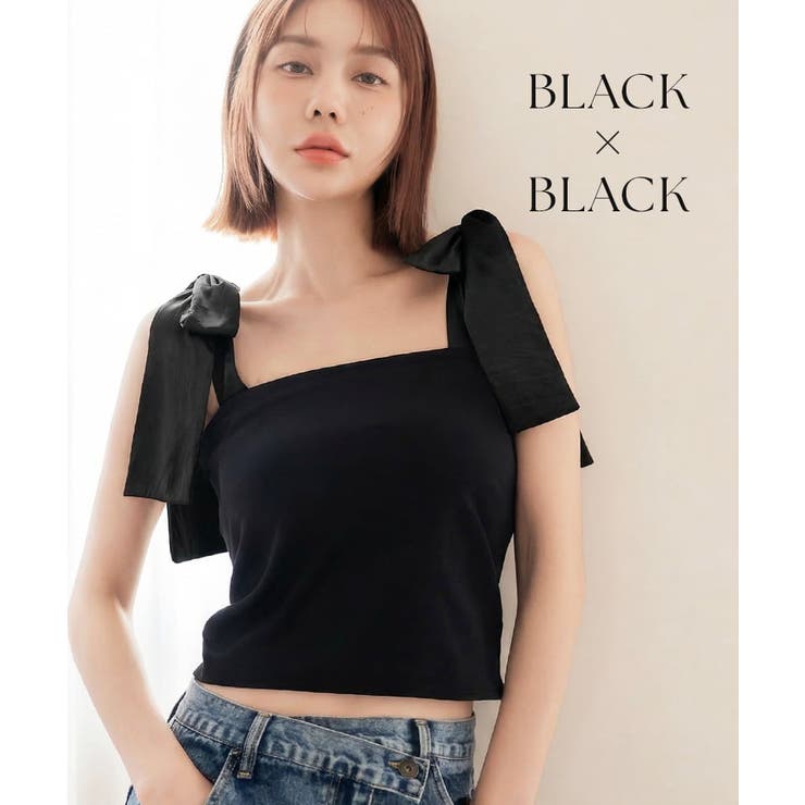 肩リボンカップ付きトップス《BRAmone Fashion Glamorous》 | tu-hacci  | 詳細画像18 