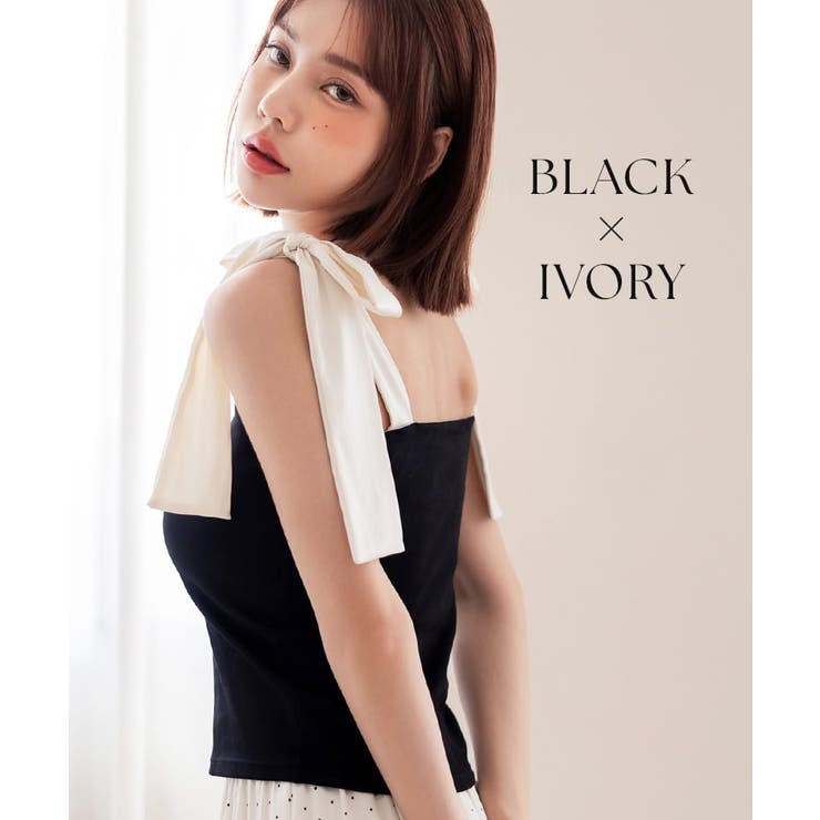 肩リボンカップ付きトップス《BRAmone Fashion Glamorous》 | tu-hacci  | 詳細画像20 