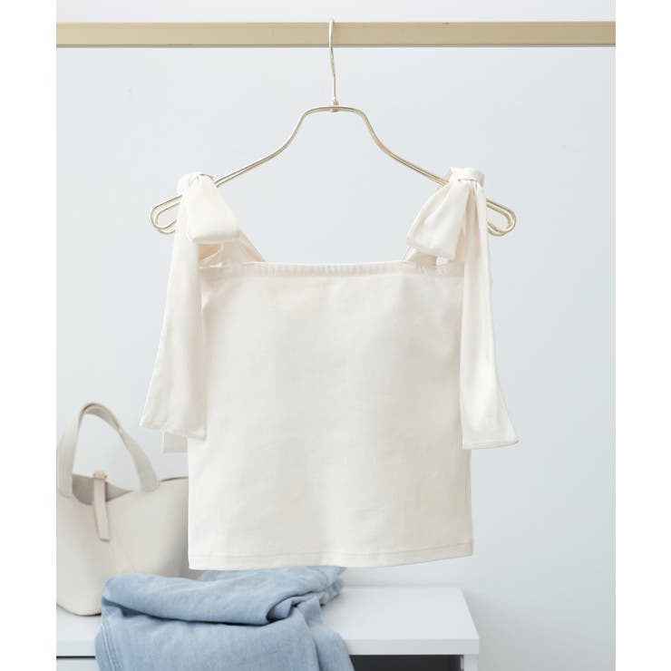 肩リボンカップ付きトップス《BRAmone Fashion Glamorous》 | tu-hacci  | 詳細画像28 