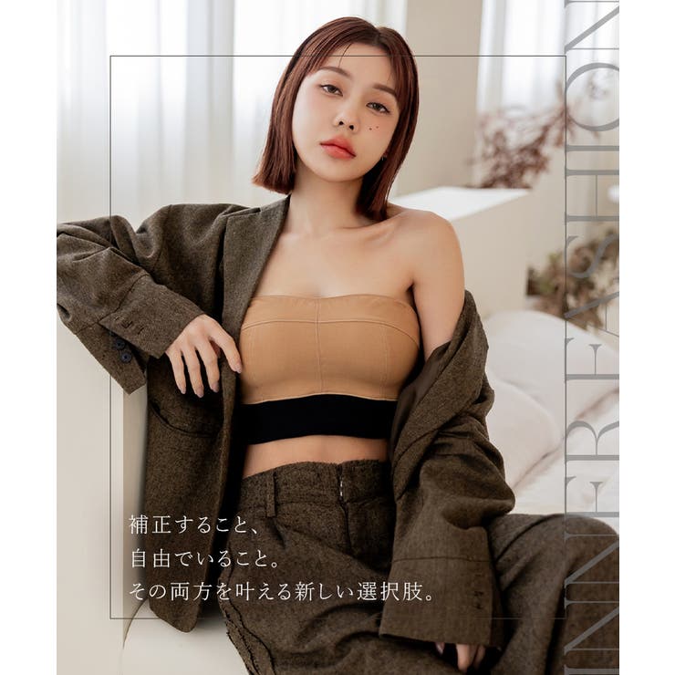 チョーカー付きデニムハーフトップ《BRAmone Fashion Glamoro… | tu-hacci  | 詳細画像3 