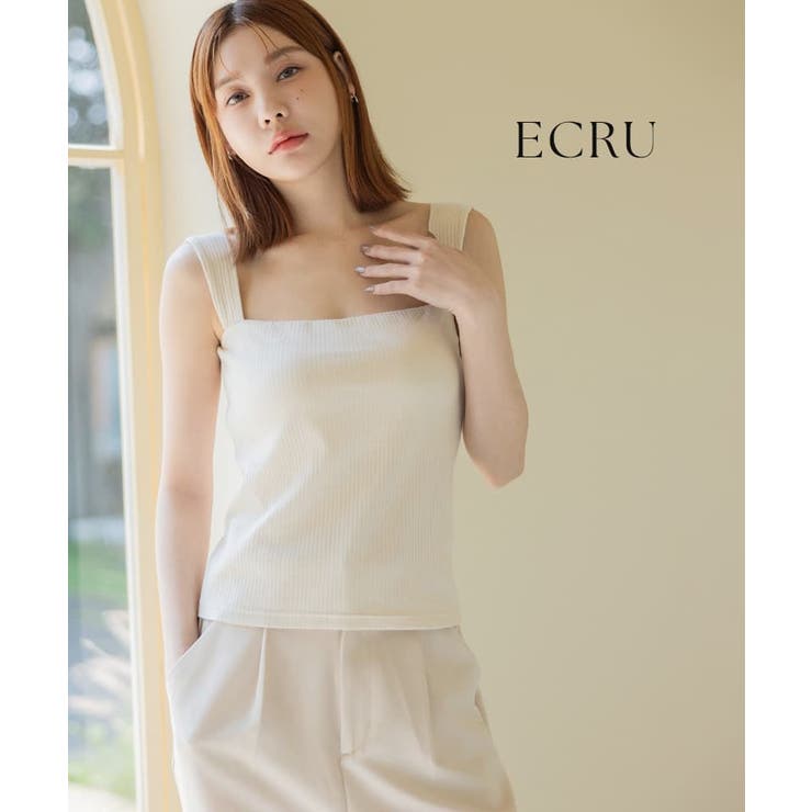 スクエアネックリブブラトップ《BRAmone Fashion Glamorous… | tu-hacci  | 詳細画像18 