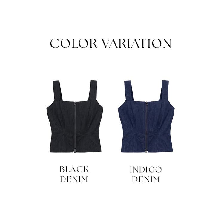 ジップデニムカップ付きビスチェ《BRAmone Fashion Glamorou… | tu-hacci  | 詳細画像7 