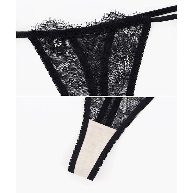 シャルムチュールベビードール＆サイドリボンTバックショーツ＆レースチョーカー | tu-hacci  | 詳細画像14 