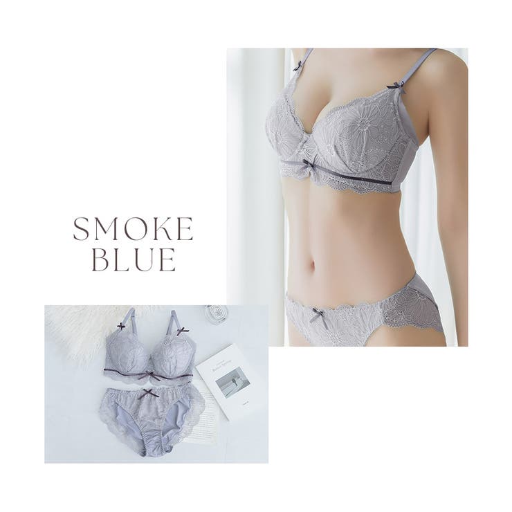 vivanteダリアレースブラ&ショーツ 補正ブラに見えない脇肉撃退ブラ モカ | tu-hacci  | 詳細画像19 