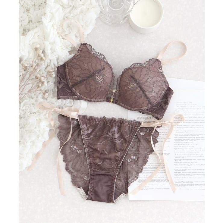 ピオニーレースフロントホックブラ&ショーツ フロントホック ブラジャー | tu-hacci  | 詳細画像27 