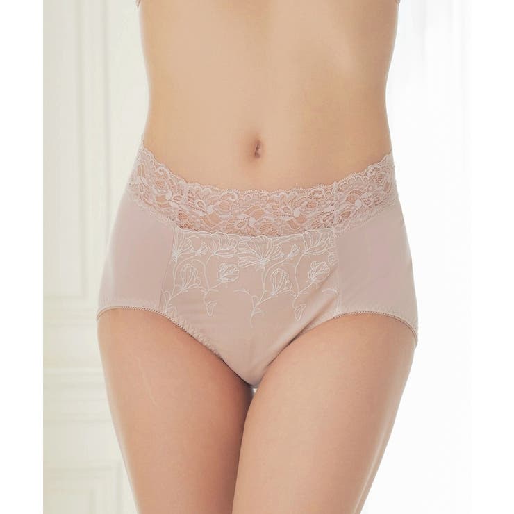 ピンクベージュ | 《BraJelly》フリリアレースヒップラインメイクショーツ | tu-hacci 