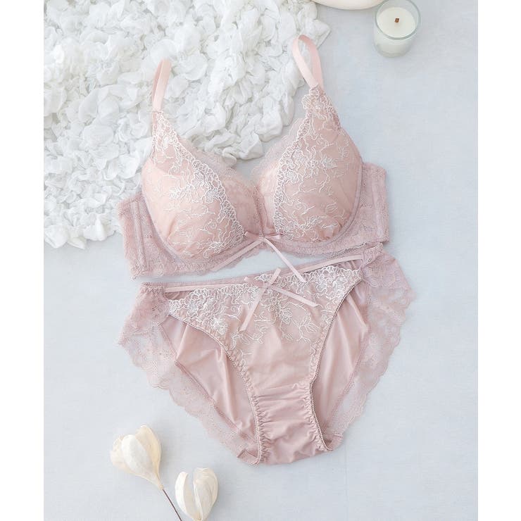 痛くない脇高谷間ブラ&ショーツ～Leeneシリーズ～ フルールシャワーカシュクー… | tu-hacci  | 詳細画像35 