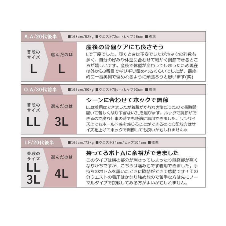 ウエストニッパー付きガードル 産後 ガードル[品番：THCU0009482