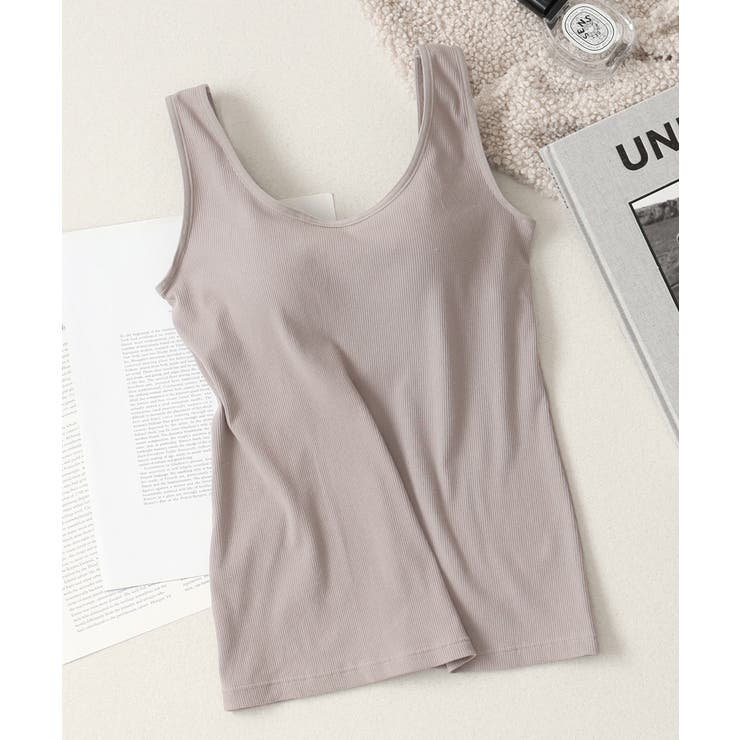 ブラトップ ワイヤー入り タンクトップ[品番：THCU0009495]｜tu