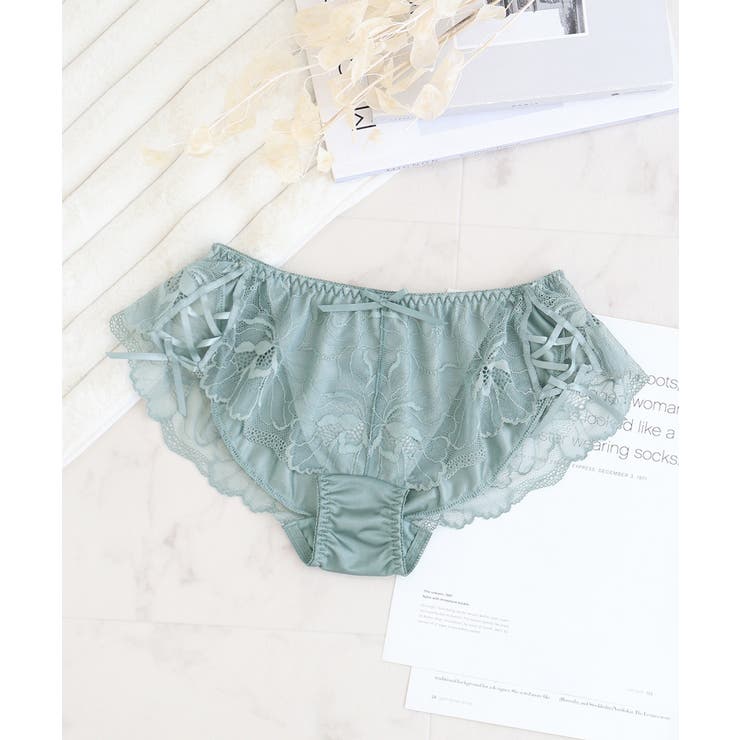 ブルーグリーン | ピオニーレースフルバックショーツ【ショーツ単品】【tu-hacci】 | tu-hacci 