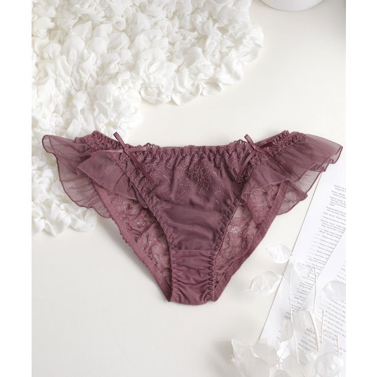 プラム | フルールシャワーサイドフリルショーツ レディース インナー | tu-hacci 